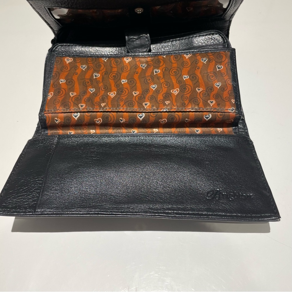 Brighton Women’s Large Croc Print Tri Fold and Black & Brown Wallet - Picture 7 of 14